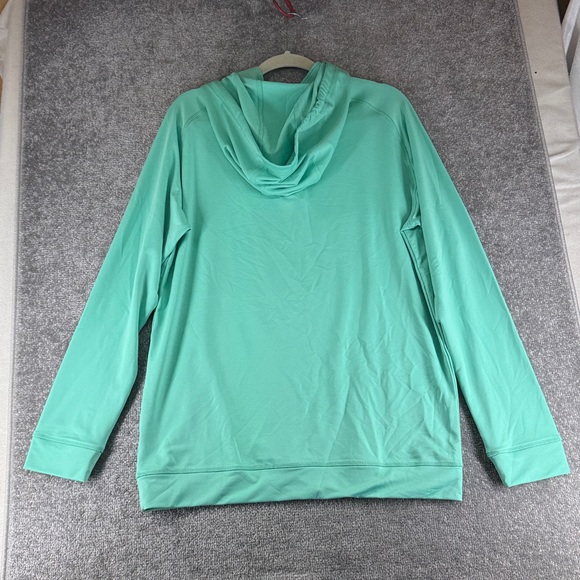 Swannies Long Sleeve Hooded 1/4 Zip Golf Jacket Blue Green Mens L Tullamore Dew - Picture 8 of 9